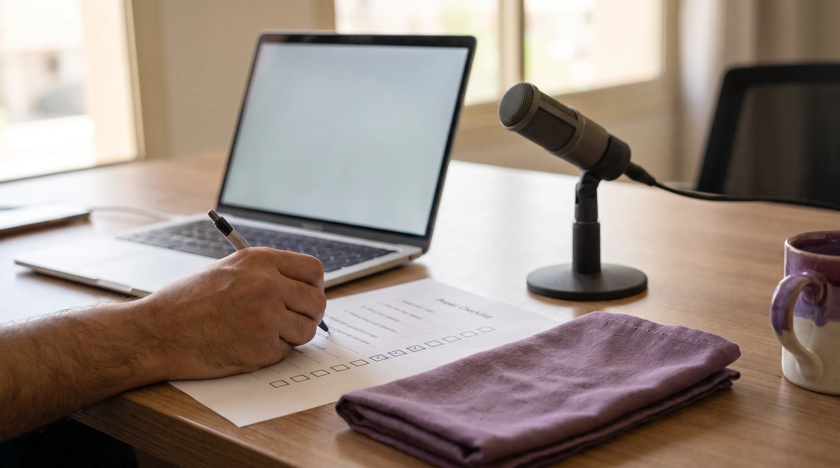 Illustrative editorial image for "Before Recording a Course"